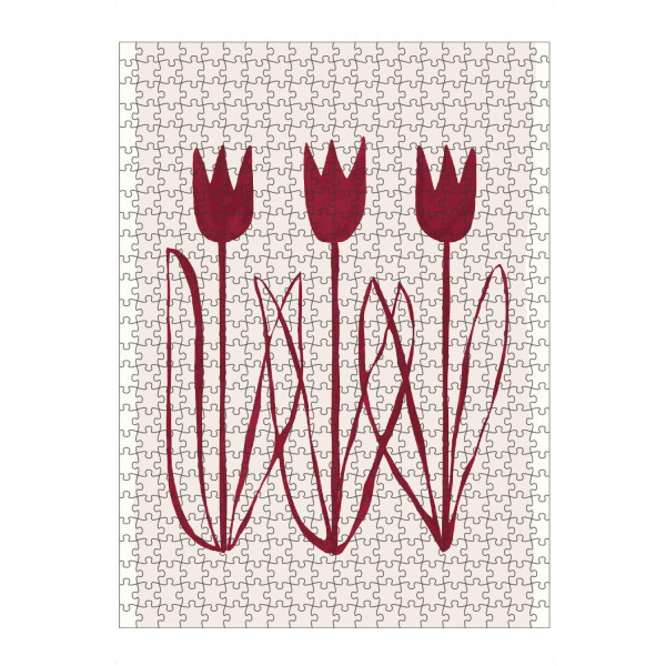 Puzzle Ravensburger "ABSTRAKTE TULPE MAGENTA" artboxONE - Abstrakt