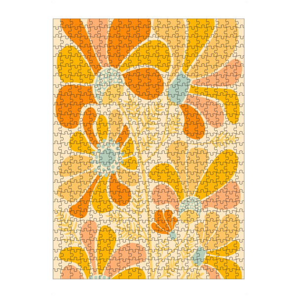artboxONE Puzzle "Gallagher - Sunny Wildflowers" artboxONE - Natur,Floral - Floral,Blume,Blatt,Natur,Blüte,Dschungel,Tropisch,Botanisch,Botanik