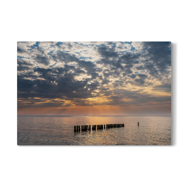 Galerie-Print "Sonnenuntergang, Buhne Meer" 30x20 cm artboxONE
