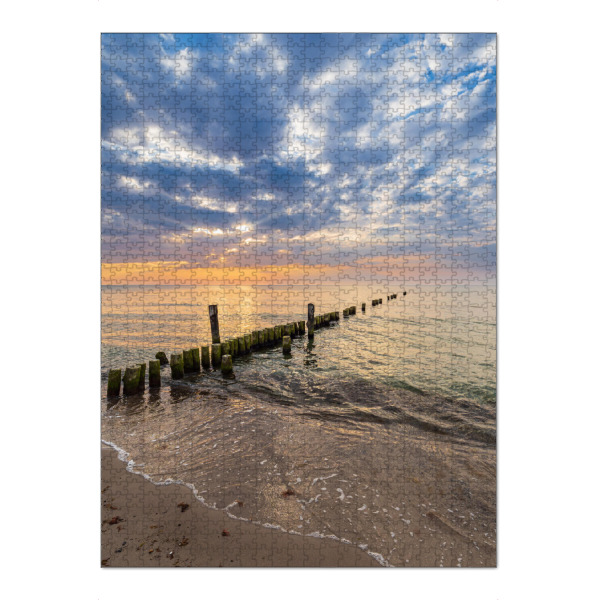 Puzzle Ravensburger "Sonnenuntergang, Strand, Meer" artboxONE - Natur,Reise,Reise / Strand und Meer
