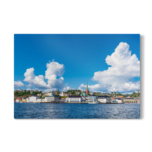 Galerie-Print "Wolken, Stadt, Meer" 30x20 cm artboxONE