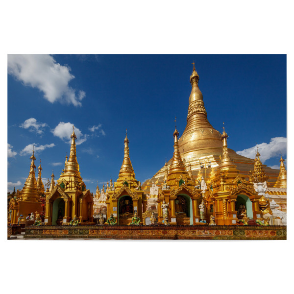 Poster 30x20 cm "Rangoon Shwedagon Pagode" artboxONE - Architektur