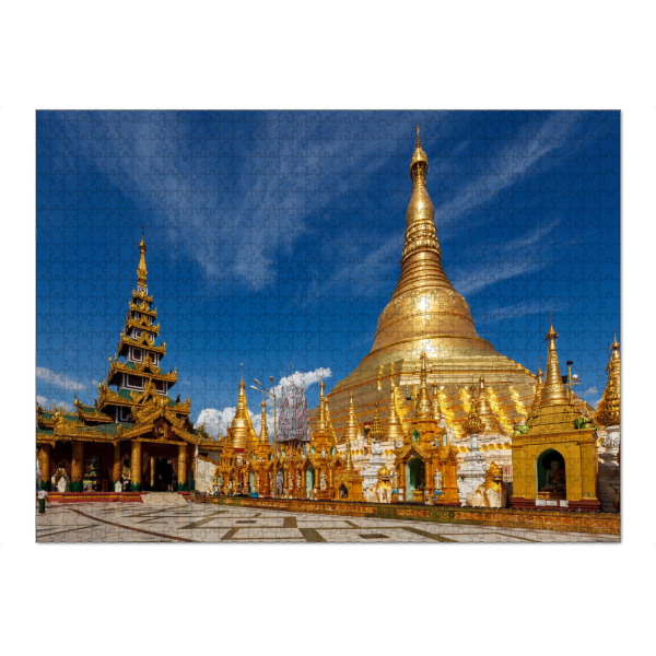 Puzzle Ravensburger "Shwedagon Pagode in Myanmar" artboxONE - Architektur
