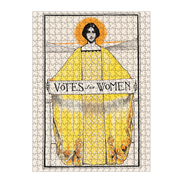 Puzzle Ravensburger "Vintage Plakat Votes for Woman" artboxONE - Typografie,Menschen