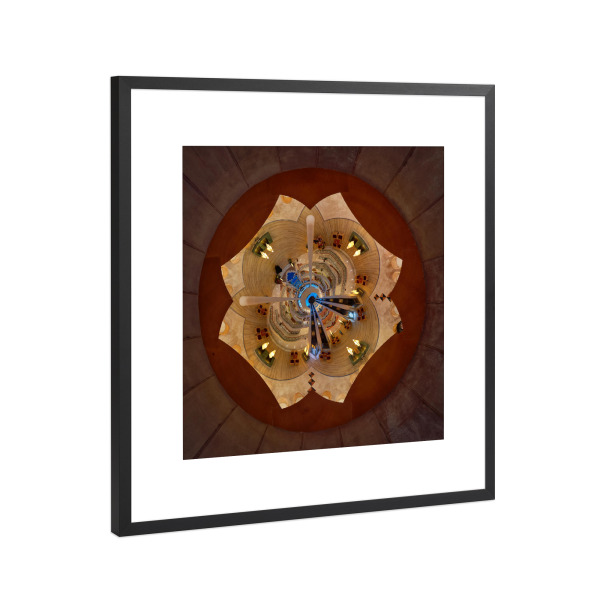 Poster mit Rahmen Schwarz (Metallic) "C-C-Palace Atrium -Löwenmäulchen" artboxONE - Städte,Natur,Abstrakt,Architektur,Reise / Strand und Meer