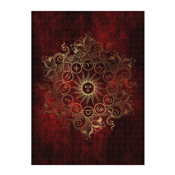 artboxONE Puzzle "Tierkreis - Feuer - Alle" artboxONE - Natur,Floral,Abstrakt