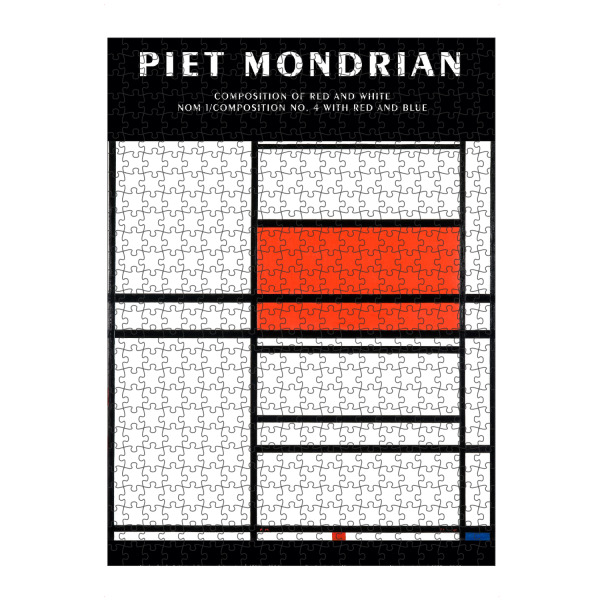Puzzle Ravensburger "Mondrian - Composition Red White" artboxONE - Abstrakt,Geometrie