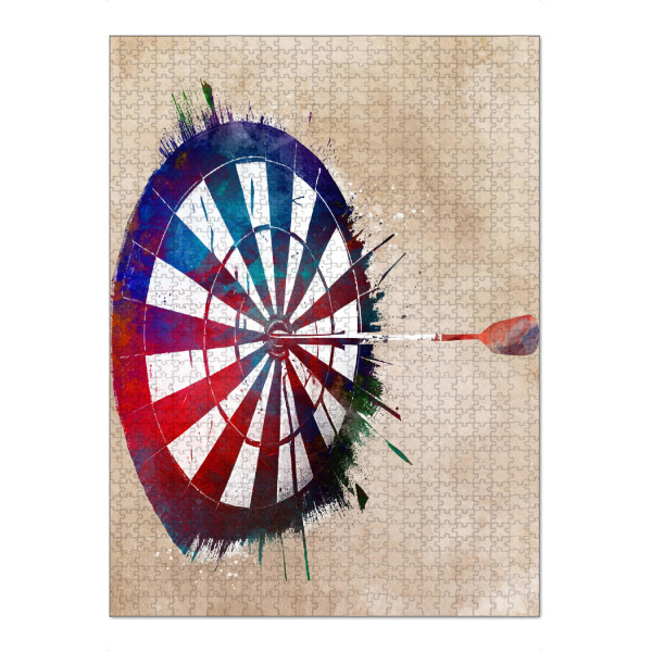 Puzzle Ravensburger "Dartscheibe Sportkunst" artboxONE - Sport - Dart,Dart,Werfer,Pfeile,Wolfram,Dartsmith,Dartscheibe,Sport - Bild dart