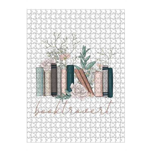 artboxONE Puzzle "Booktrover Blumenbücher" artboxONE - Typografie,Floral,Lehrersprüche,Buchstaben