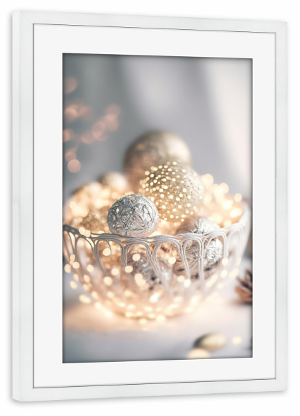 Poster mit Rahmen weiß "Still Life With Bokeh" artboxONE - Weihnachten,Für Mama