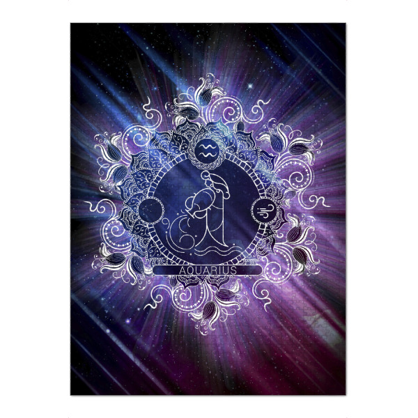Puzzle Ravensburger "Tierkreis - Universum - Wassermann" artboxONE - Natur,Floral,Abstrakt,Galaxy