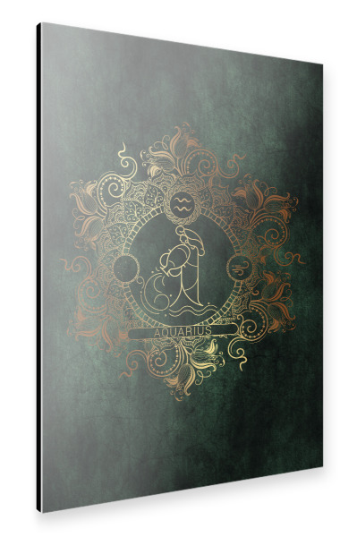 Alu-Dibond "Tierkreis - Keltisch - Wassermann" 30x20 cm artboxONE