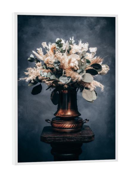 Poster mit weißem Rahmen "Trockenblumen Euka Love" artboxONE - Natur,Floral
