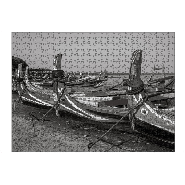 Puzzle Ravensburger "Traditionelle Fischerboote" artboxONE - Reise / Strand und Meer,Reise / Asien