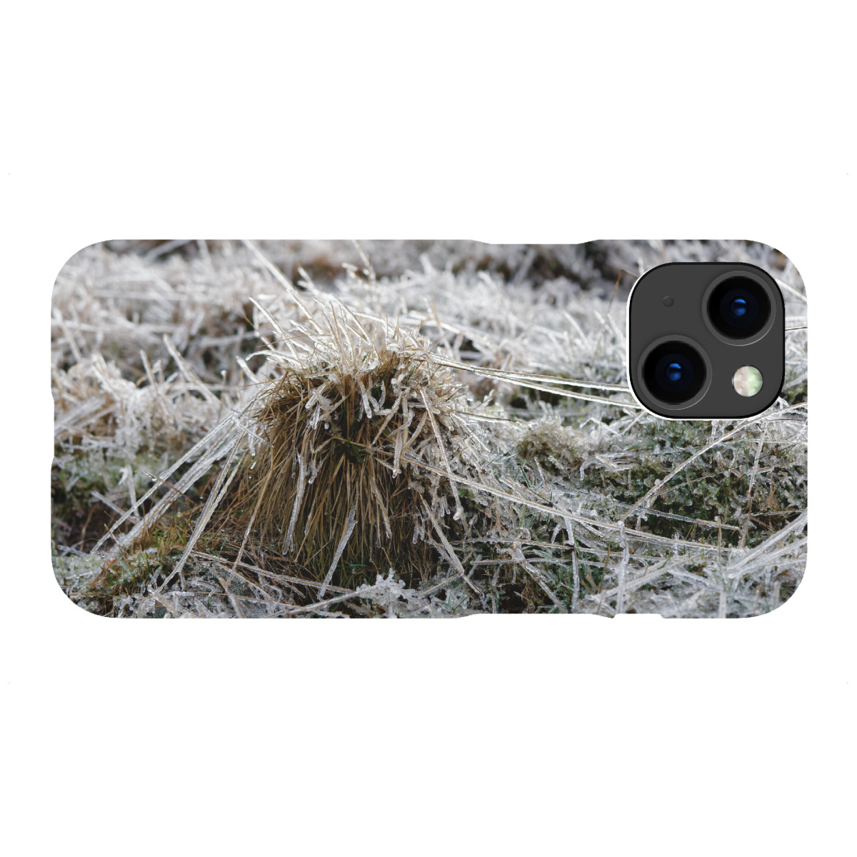 "Vereiste Grashalme"für iPhone - Premium-Case Handyhülle artboxONE