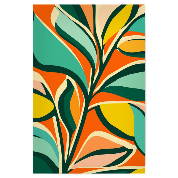 Poster "Gallagher - Garden Festival" artboxONE - Natur,Floral - Floral,Blume,Blatt,Natur,Blüte,Dschungel,Tropisch,Botanisch,Botanik