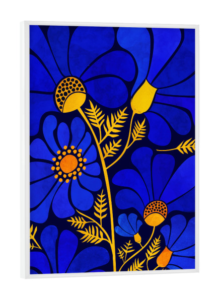 Poster mit weißem Rahmen "Gallagher - Wildflower Garden" artboxONE - Natur,Floral