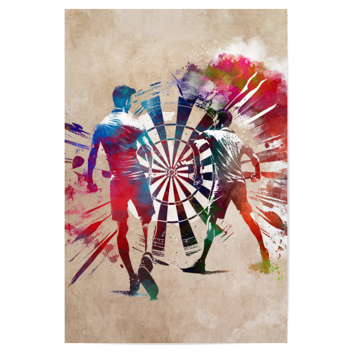 Two darts player