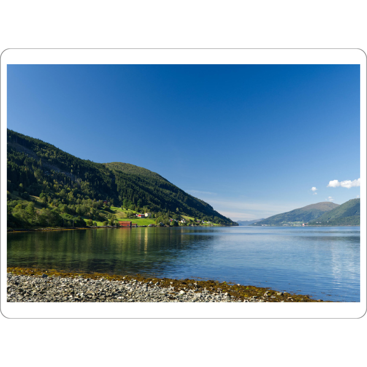 Tischset "Am Ufer des Eidsfjords" artboxONE - Natur,Reise,Reise / Strand und Meer,Reise / Länder