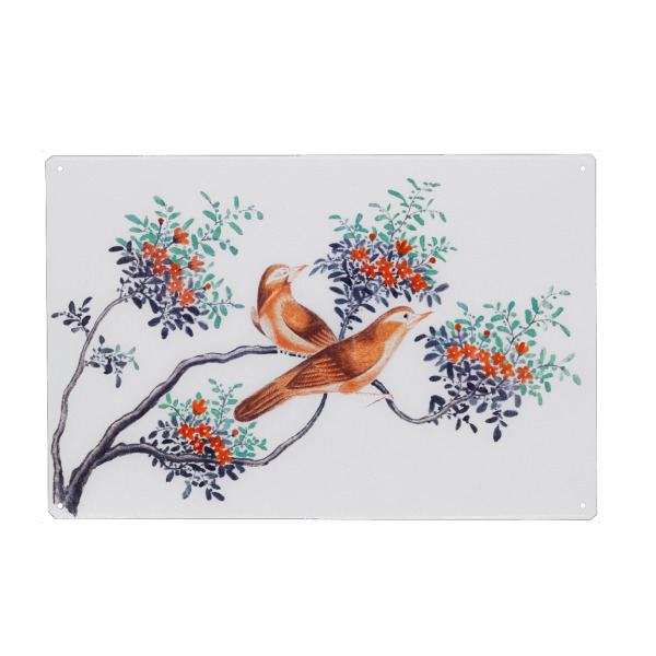 Holzbild "Vögel Chinas" artboxONE - Natur,Für Kinder,Tiere,Für Mama,Für Papa