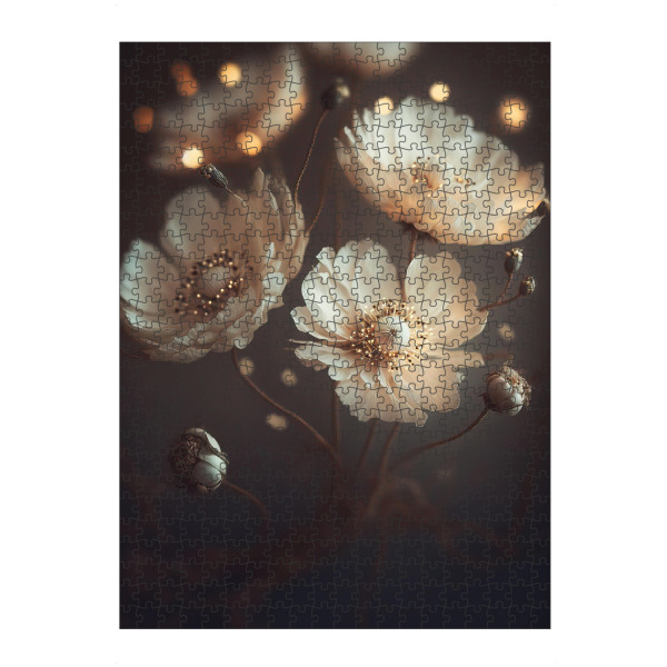 Puzzle Ravensburger "Creme Beige Flowers" artboxONE - Natur,Floral,Für Mama