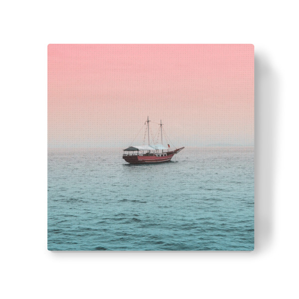 Leinwandbild "EIN DERIVA" artboxONE - Natur,Reise,Reise / Strand und Meer - Boot,Meer,Ozean,Wasser,Water,Ocean,Sea,Boat