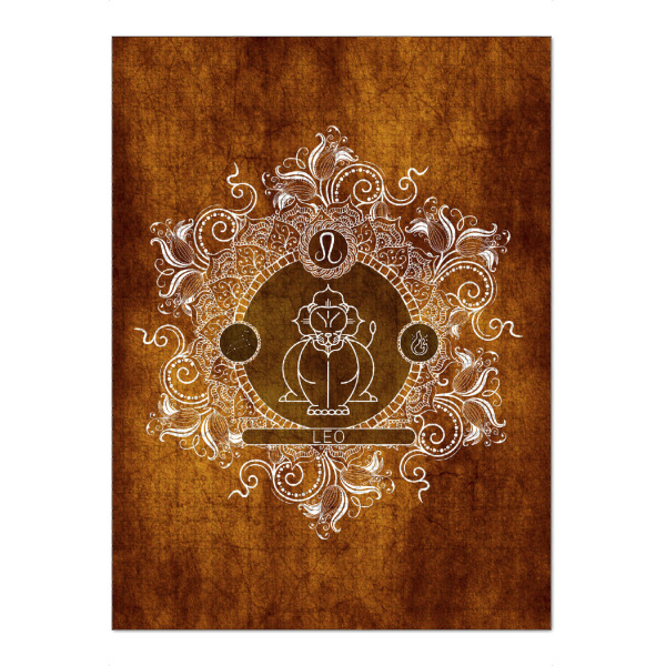 Puzzle Ravensburger "Tierkreis - Mandarine - Löwe" artboxONE - Natur,Floral,Abstrakt