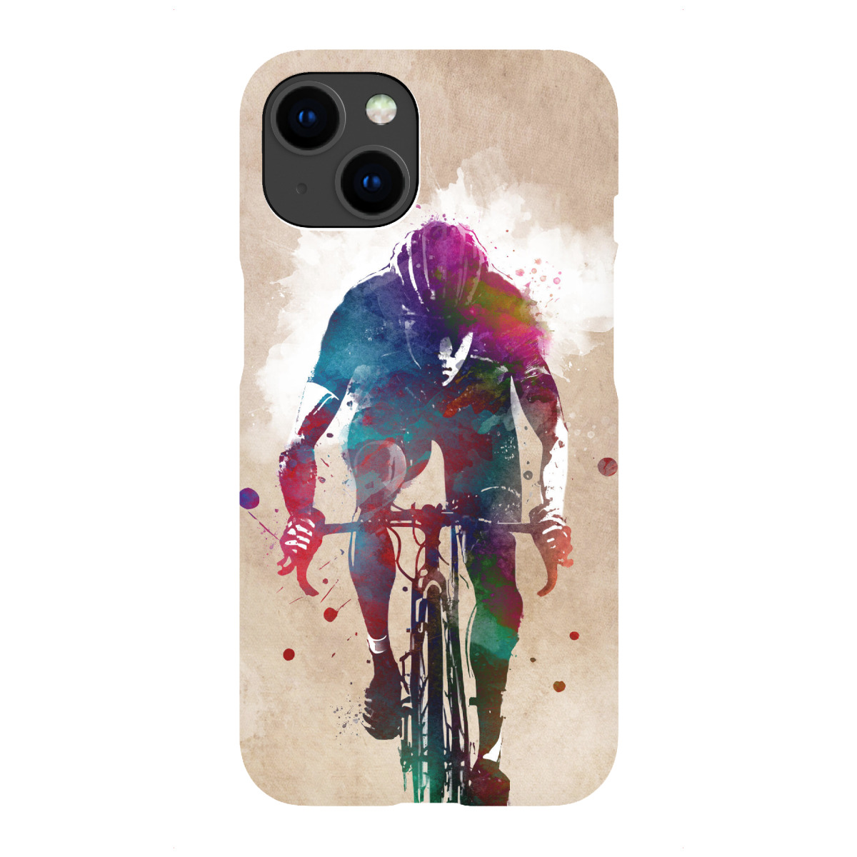 "Radfahrer-Grafik"für iPhone - Premium-Case Handyhülle artboxONE