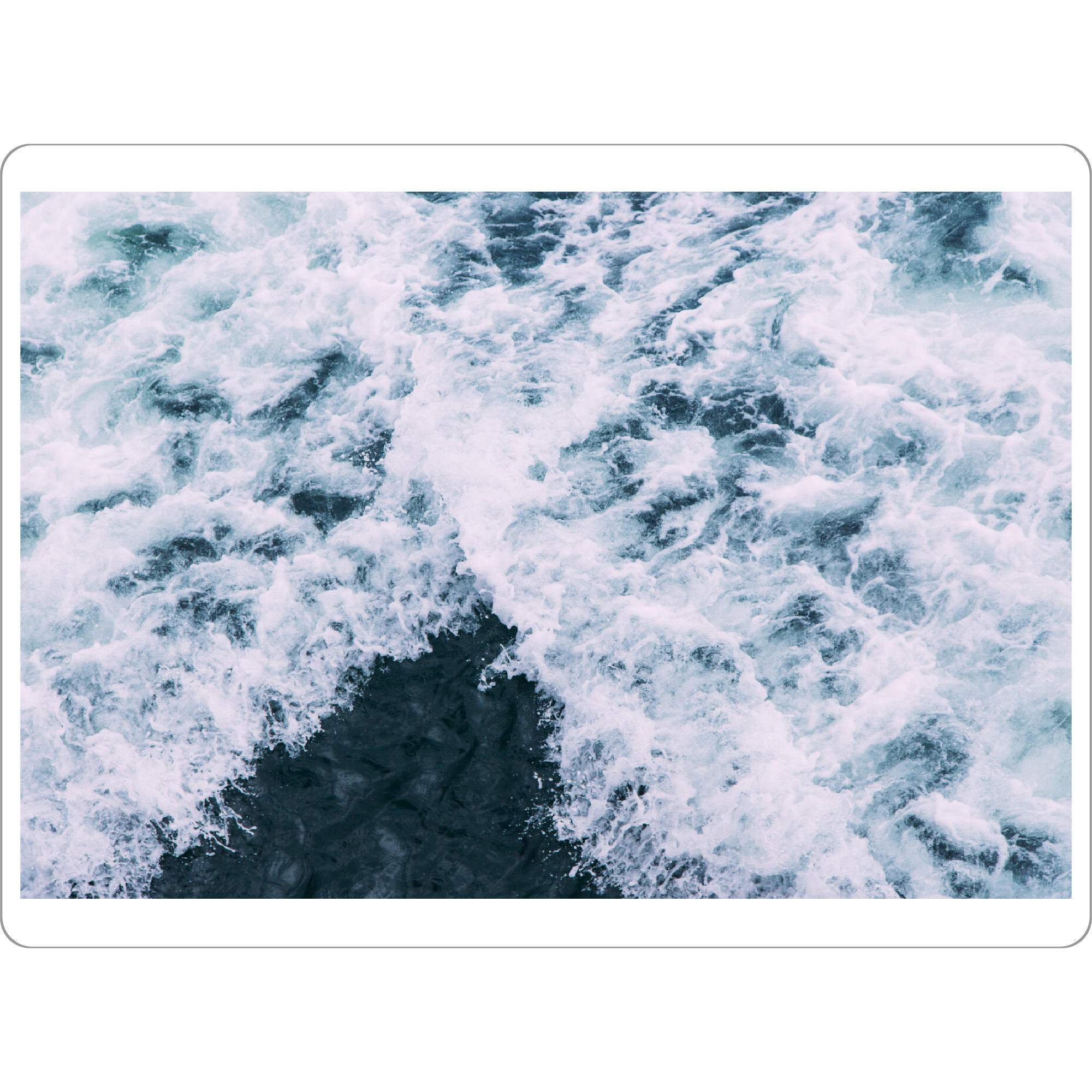 Tischset "Wellenlandschaft hinter Boot" artboxONE - Natur,Reise,Unterwasser