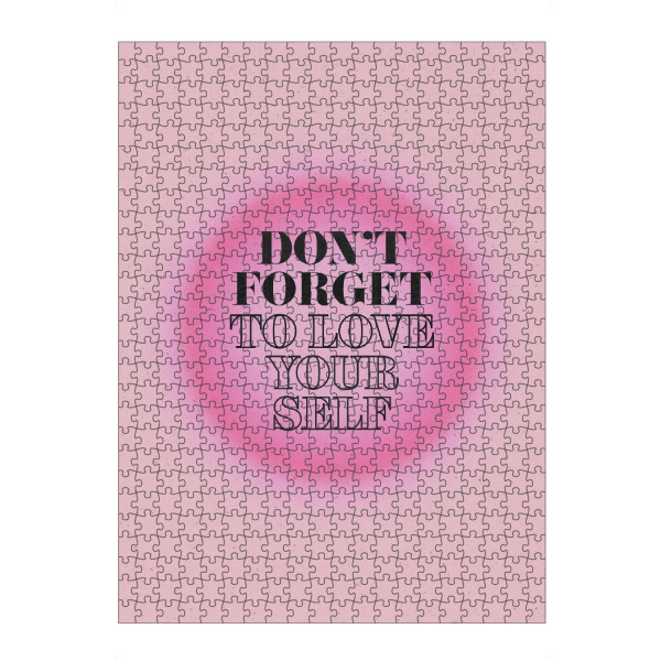 artboxONE Puzzle "Don't Forget to Love Yourself" artboxONE - Typografie,Menschen,Liebe
