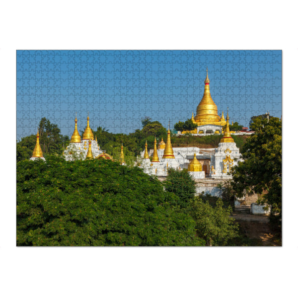 Puzzle Ravensburger "Die Pagoden von Mandalay" artboxONE - Natur,Architektur - Myanmar,Burma,Tempel,Pagode,Stupa,Buddhismus,Asien,Mandalay