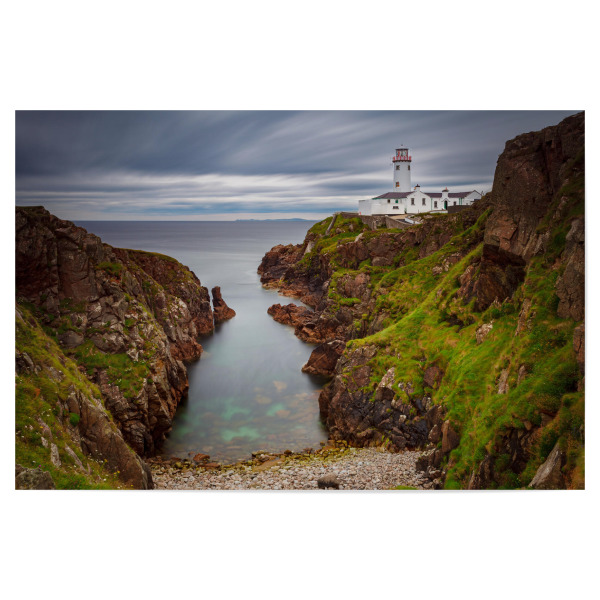 Poster "Lighthouse Fanad Head" artboxONE - Natur,Reise,Architektur - Leuchtturm,Irland,Fanad head,Küste,Strand,Meer,Ozean,Felsen,Felsenküste,Donegal