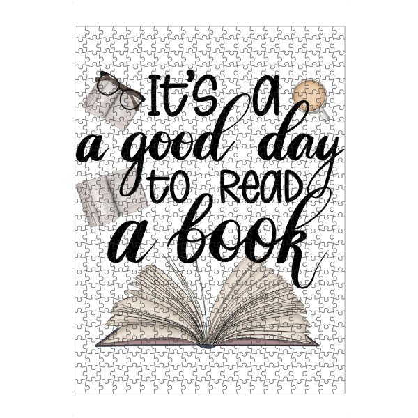 artboxONE Puzzle "It's A Good Day To Read A Book" artboxONE - Typografie,Fashion,Lehrersprüche,Buchstaben