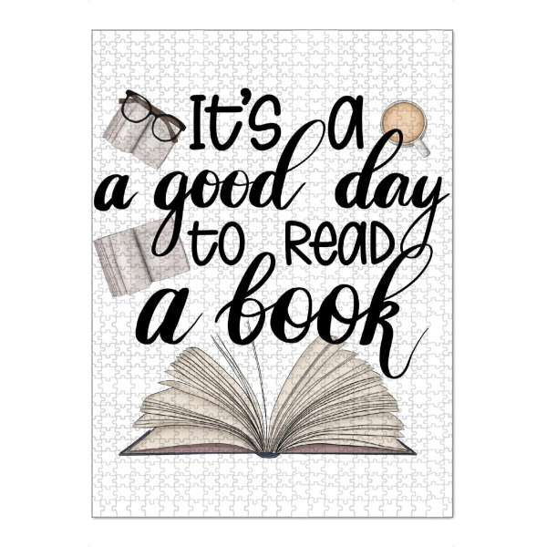 Puzzle Ravensburger "It's A Good Day To Read A Book" artboxONE - Typografie,Fashion,Lehrersprüche,Buchstaben