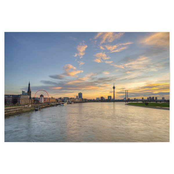 Poster 30x20 cm "Skyline - Düsseldorf" artboxONE - Städte,Architektur,Städte / Düsseldorf