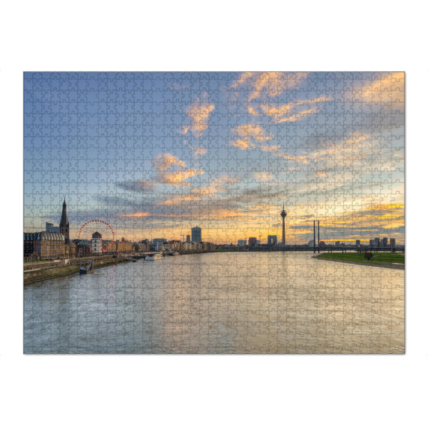 Puzzle Ravensburger "Skyline - Düsseldorf" artboxONE - Städte,Architektur,Städte / Düsseldorf