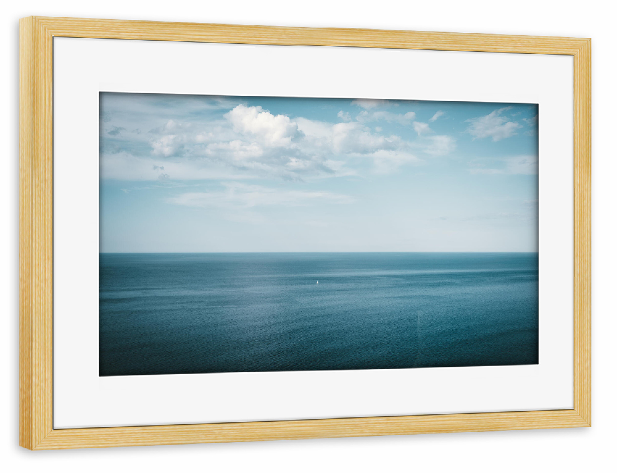 Poster mit Rahmen kiefer "Segeln in Nordspanien" artboxONE - Natur,Reise,Abstrakt,Reise / Strand und Meer,Reise / Länder