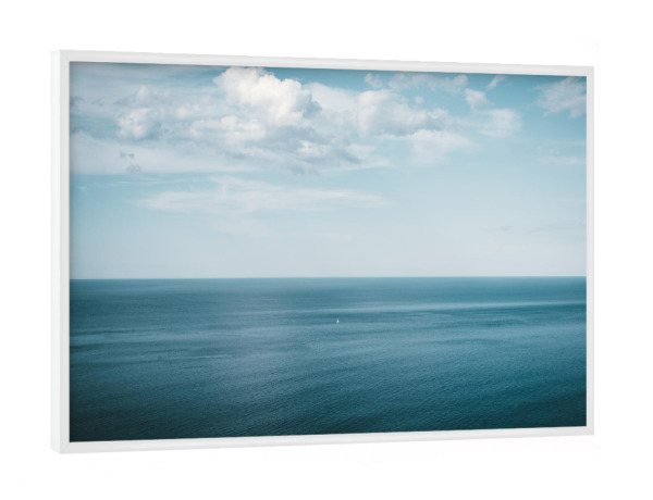 Poster mit weißem Rahmen "Segeln in Nordspanien" artboxONE - Natur,Reise,Abstrakt,Reise / Strand und Meer,Reise / Länder
