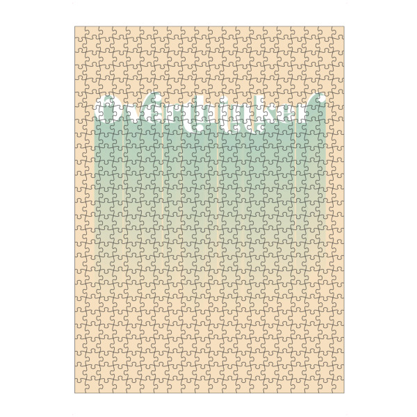 Puzzle Ravensburger "Overthinker" artboxONE - Typografie,Lustig