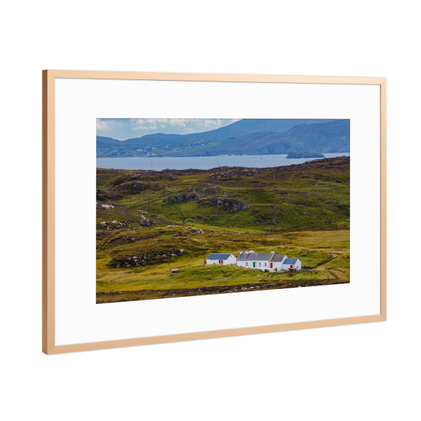 Poster mit Rahmen Kupfer "Farm in Irland" artboxONE - Natur,Reise,Architektur