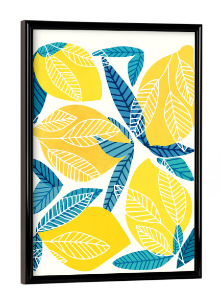 Poster mit schwarzem Rahmen "Kristian Gallagher - Lemon Tree" artboxONE - Natur,Floral