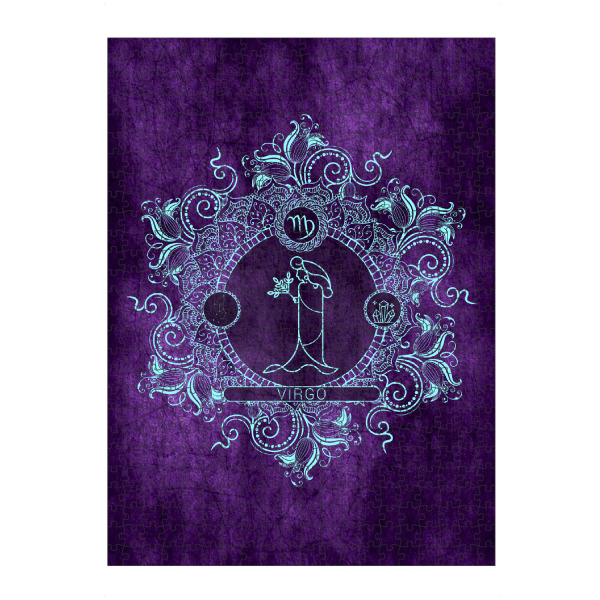 artboxONE Puzzle "Sternzeichen - Traube - Jungfrau" artboxONE - Natur,Floral,Abstrakt