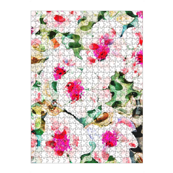 artboxONE Puzzle "Blumen-Liebe-Aquarell" artboxONE - Natur,Floral