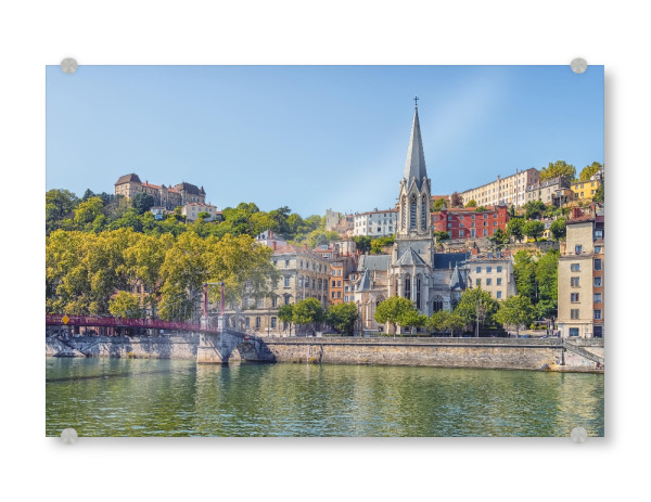 Acrylglasbild "Lyon im Sommer" artboxONE - Städte,Reise,Architektur,Reise / Länder,Städte / Weitere