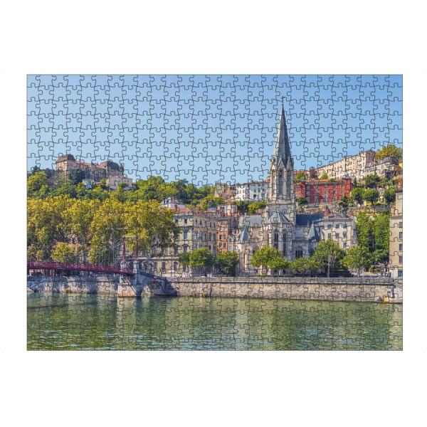 Puzzle Ravensburger "Lyon im Sommer" artboxONE - Städte,Reise,Architektur,Reise / Länder,Städte / Weitere