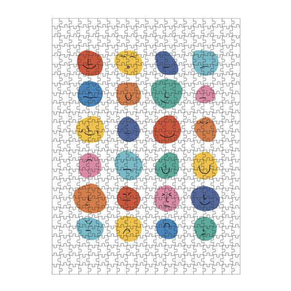 Puzzle Ravensburger "Wie bist du drauf" artboxONE - Abstrakt,Menschen,Geometrie,Lustig