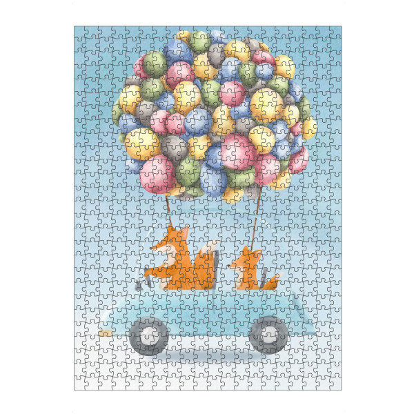 artboxONE Puzzle "Fuchs im Auto" artboxONE - Für Kinder,Tiere,Automobile