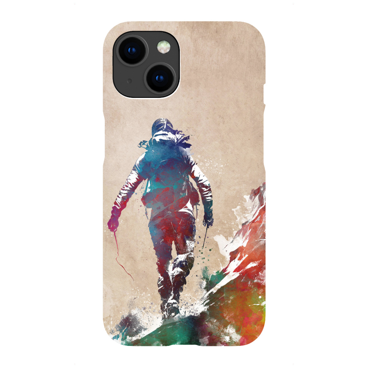 iPhone "Abbildung des Bergsteigersports" Premium-Case Handyhülle artboxONE