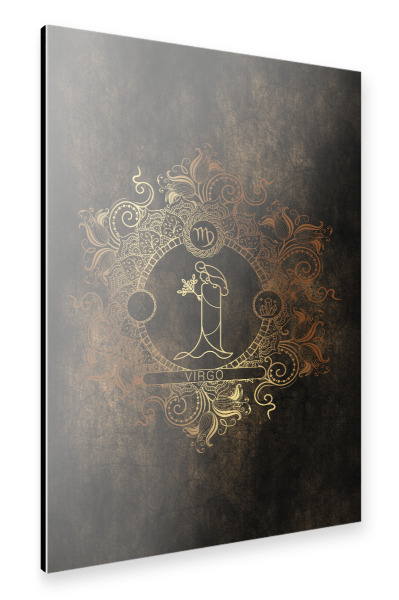 Alu-Dibond "Sternzeichen - Kupfer - Jungfrau" 30x20 cm artboxONE