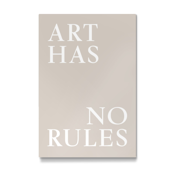 Galerie-Print "Art has no rules" 30x20 cm artboxONE